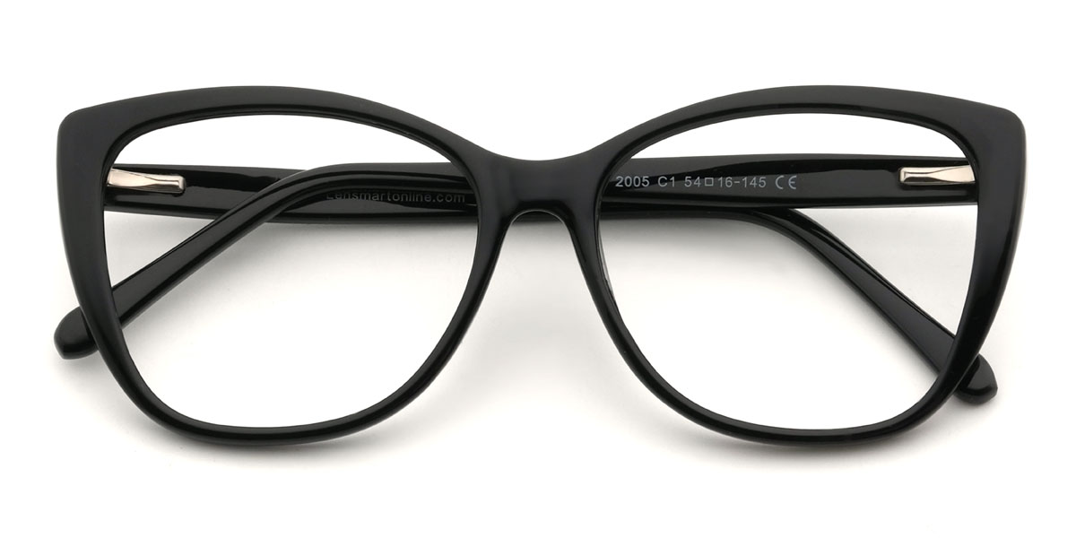 Noir Haidee Lunettes - Cat Eye Glasses