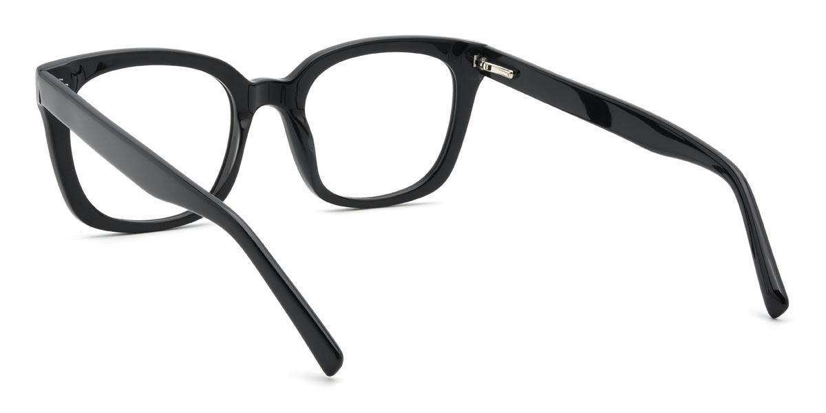 Black Sahana Glasses - Square Glasses