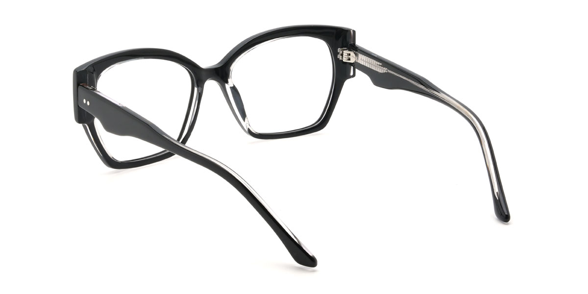 Black Queency Glasses - Round Glasses