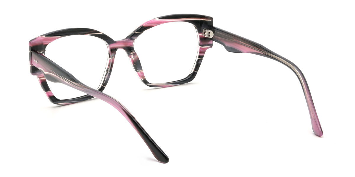 Rózsaszín Teknőcpáncél Queency Szemüveg - Round Glasses