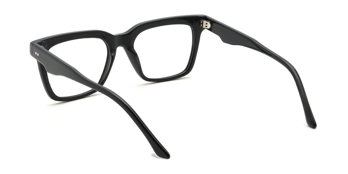Black Gomez Glasses - Rectangle Glasses