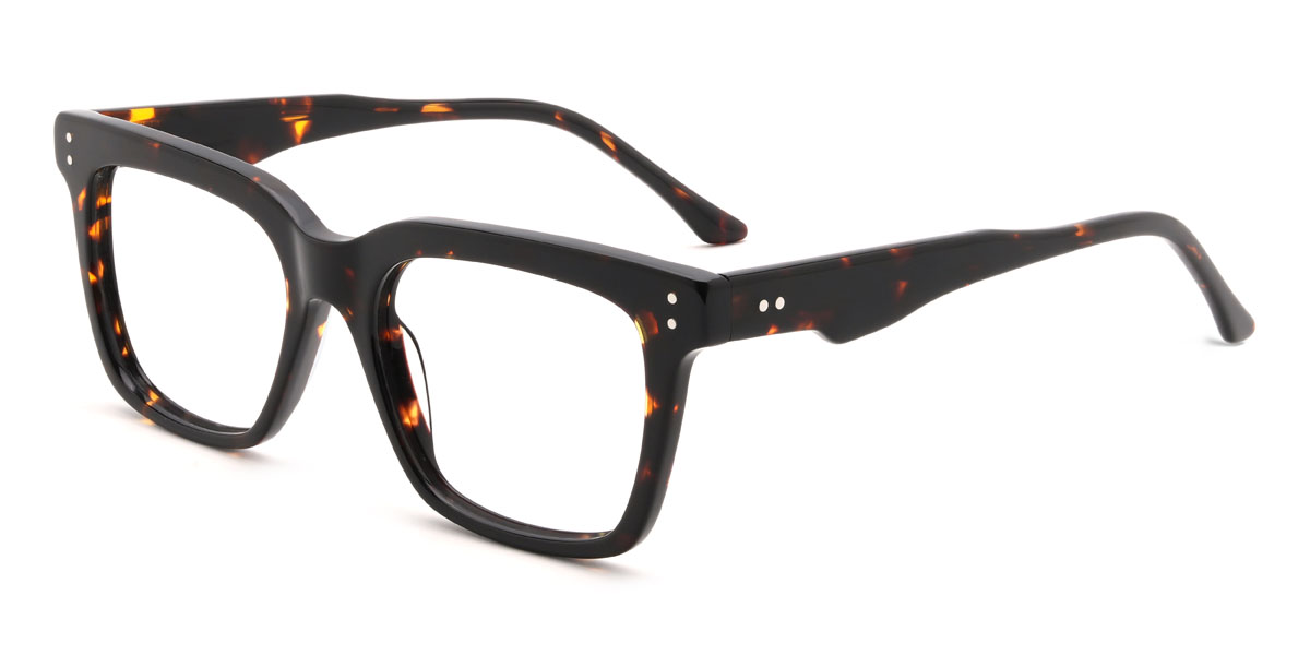 Tortoiseshell Gomez Glasses - Rectangle Glasses
