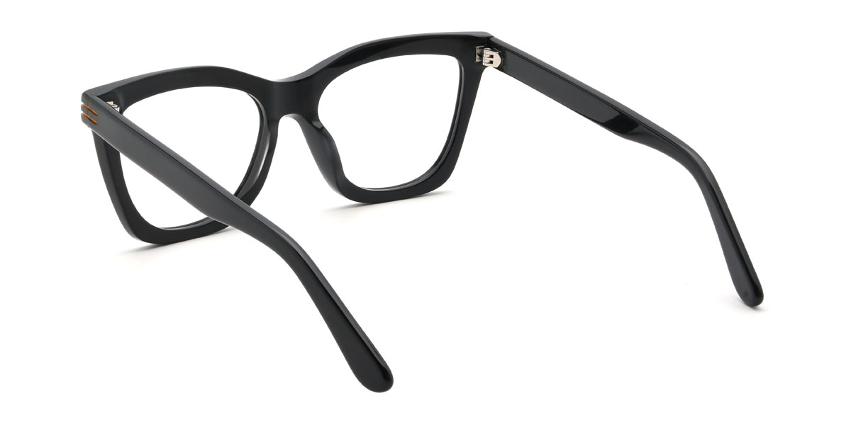 Black Lindokuhle Glasses - Square Glasses