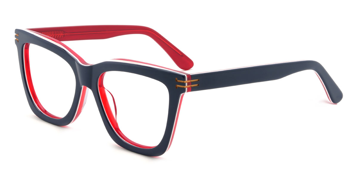 Navy Lindokuhle Glasses - Square Glasses