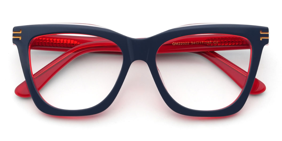 Navy Lindokuhle Glasses - Square Glasses