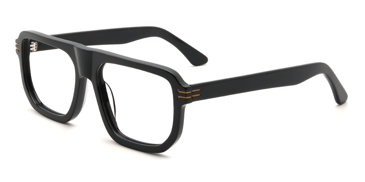 Black Ellianna Glasses - Rectangle Glasses