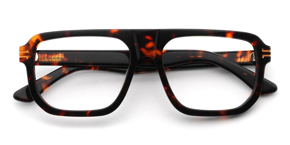 Tortoiseshell Ellianna Glasses - Rectangle Glasses