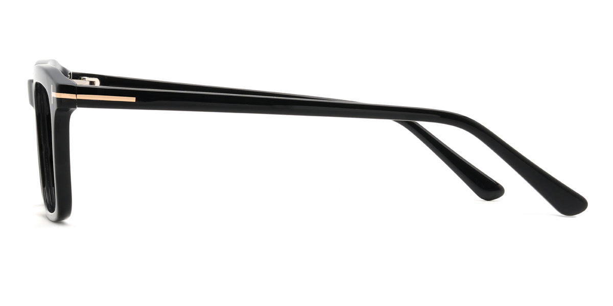 Black Haydon Glasses - Rectangle Glasses