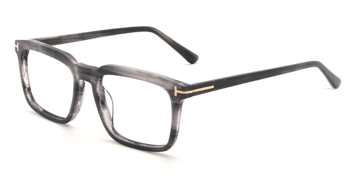 Grey Tortoiseshell Haydon Glasses - Rectangle Glasses