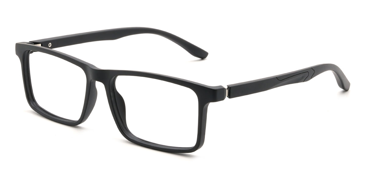 Black Mckinnon Glasses - Rectangle Glasses