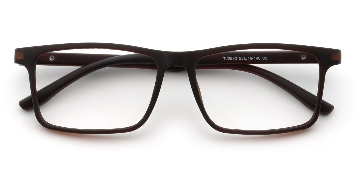 Brown Mckinnon Glasses - Rectangle Glasses