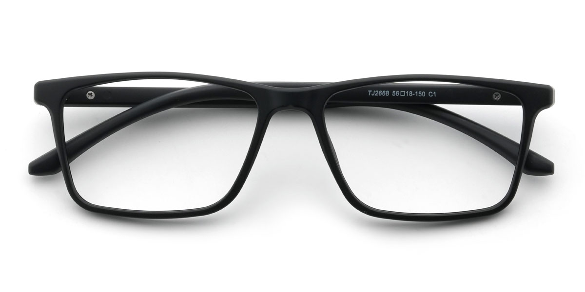 Black Sekou Glasses - Rectangle Glasses