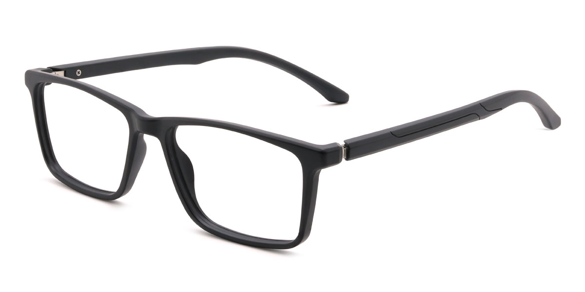 Black Sekou Glasses - Rectangle Glasses