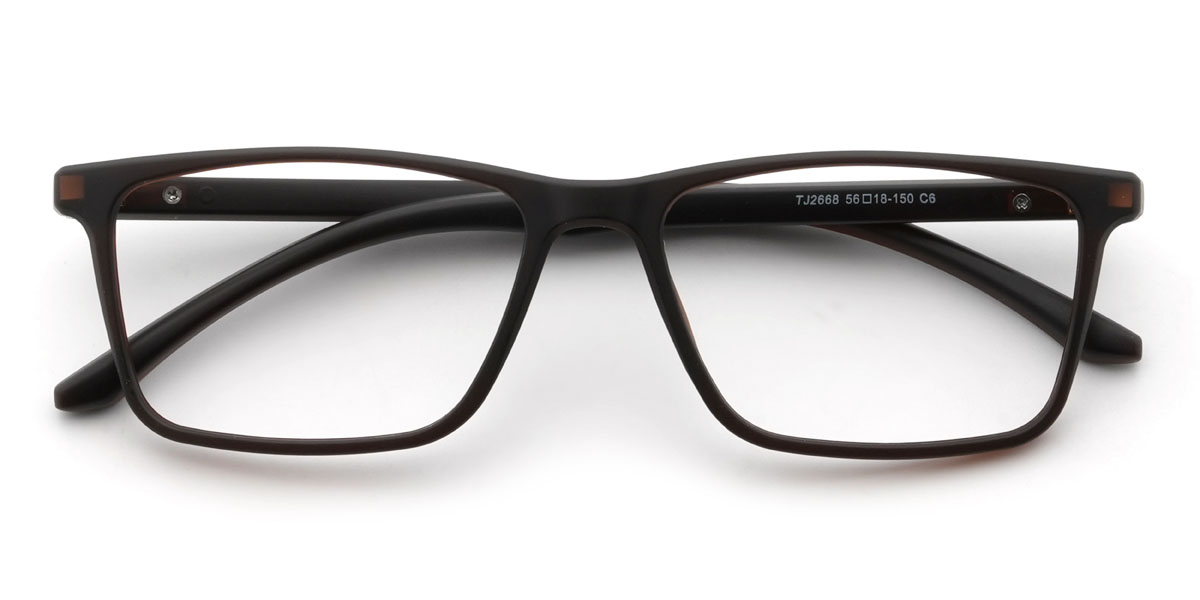 Brown Sekou Glasses - Rectangle Glasses