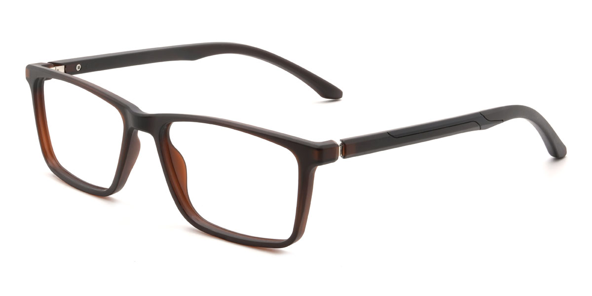 Brown Sekou Glasses - Rectangle Glasses