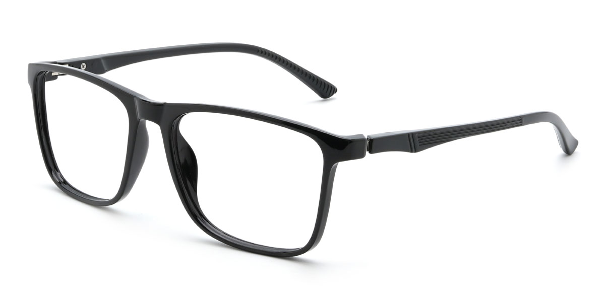 Black Naftali Glasses - Rectangle Glasses