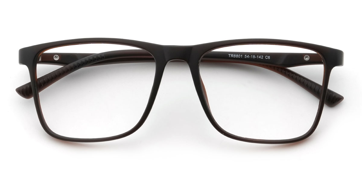 Brown Naftali Glasses - Rectangle Glasses