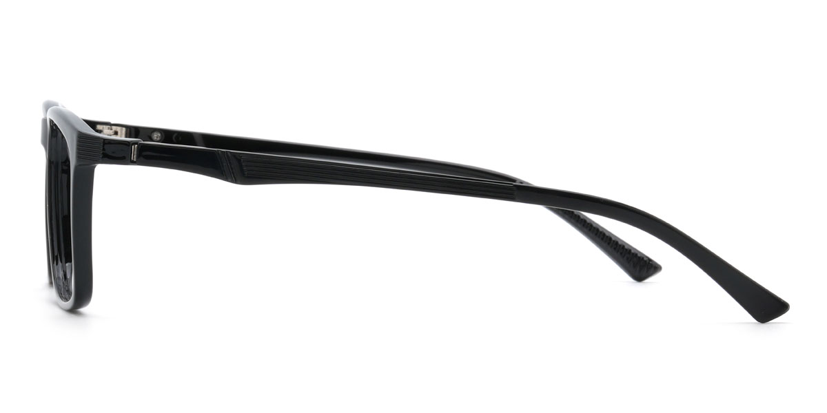 Black Siddiq Glasses - Rectangle Glasses