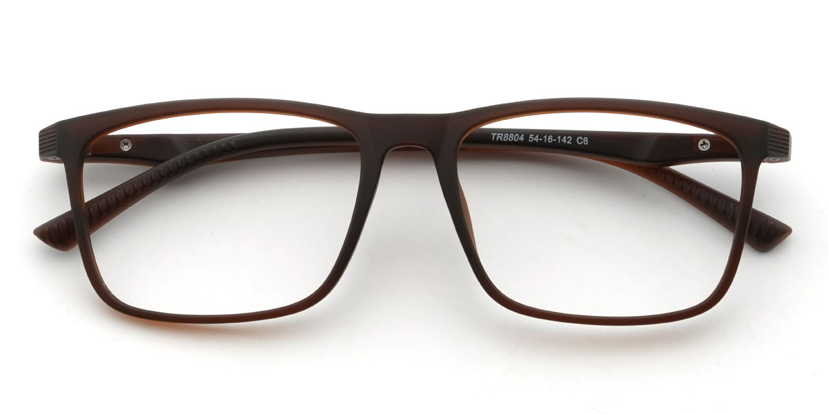 Brown Siddiq Glasses - Rectangle Glasses
