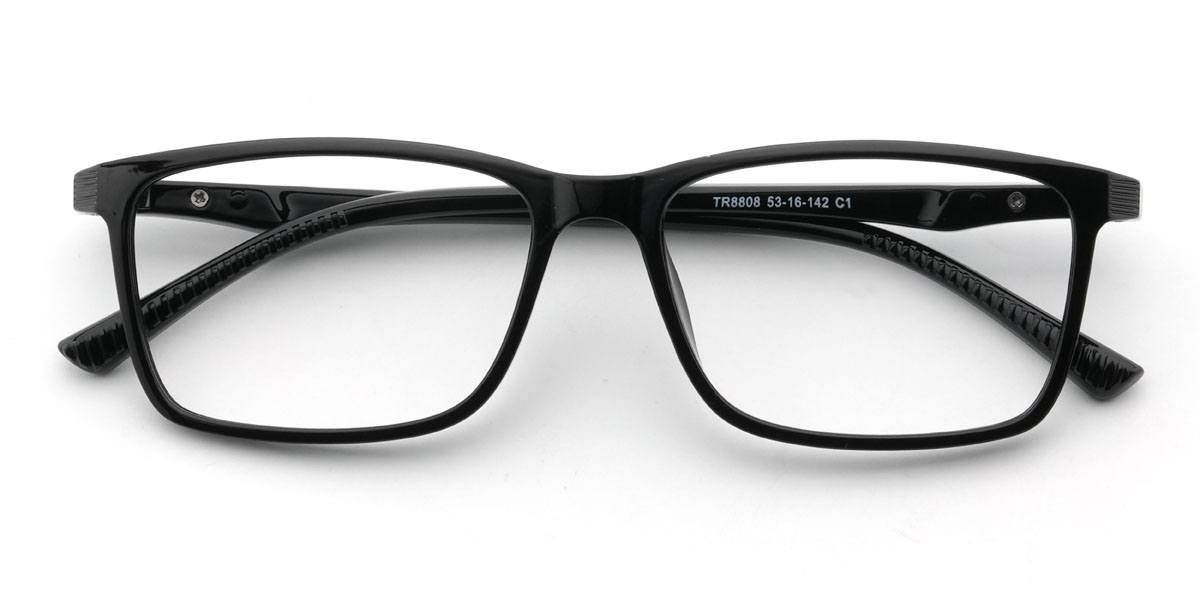 Black Munashe Glasses - Rectangle Glasses