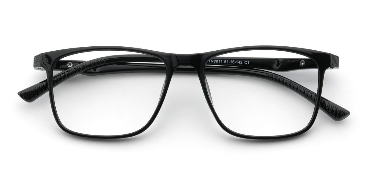 Black Breece Glasses - Rectangle Glasses