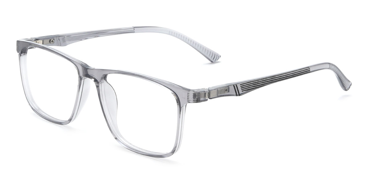 Grey Breece Glasses - Rectangle Glasses