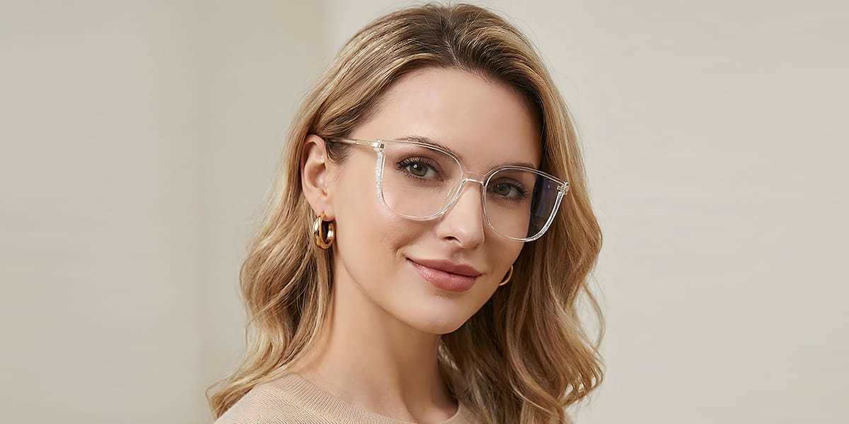 Clear Harmony Glasses - Rectangle Glasses