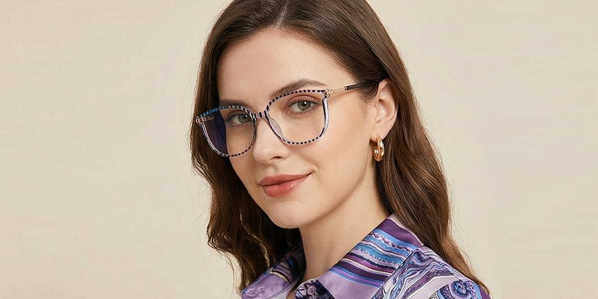 Stripe Harmony Glasses - Rectangle Glasses