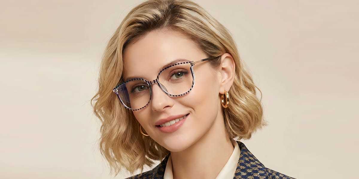 Stripe Harmony Glasses - Rectangle Glasses