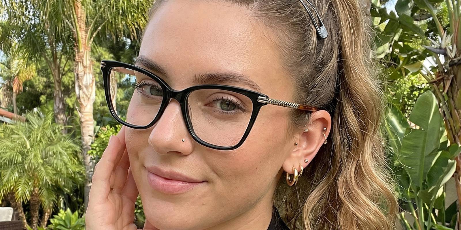 Black Anaya Glasses - Square Glasses