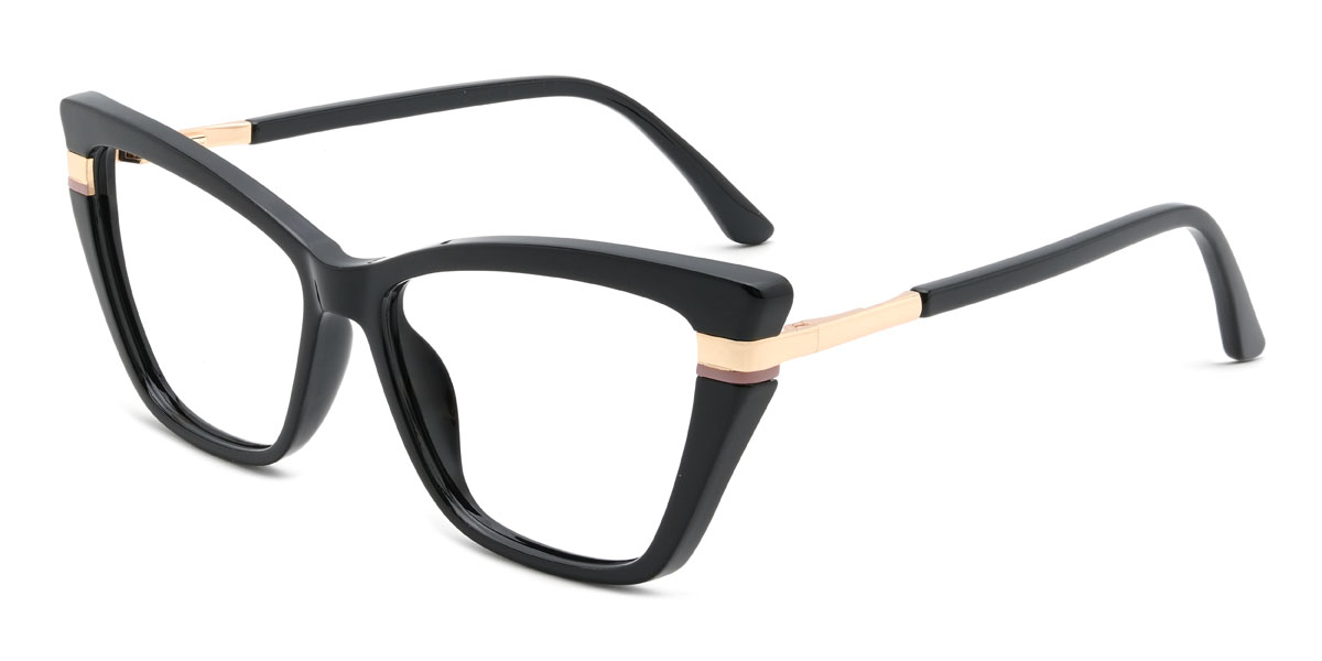 Black Lamonte Glasses - Cat Eye Glasses