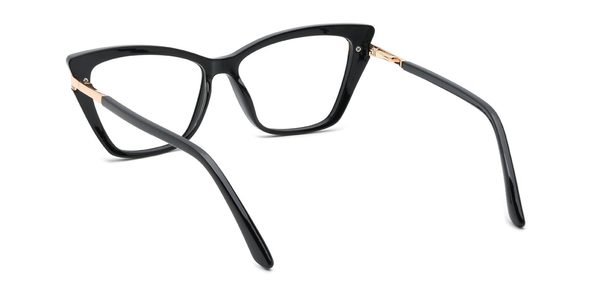 Black Lamonte Glasses - Cat Eye Glasses