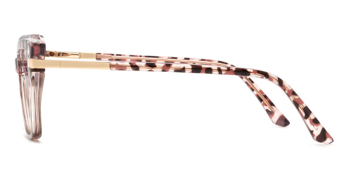 Clear Pink Tortoiseshell Lamonte Glasses - Cat Eye Glasses
