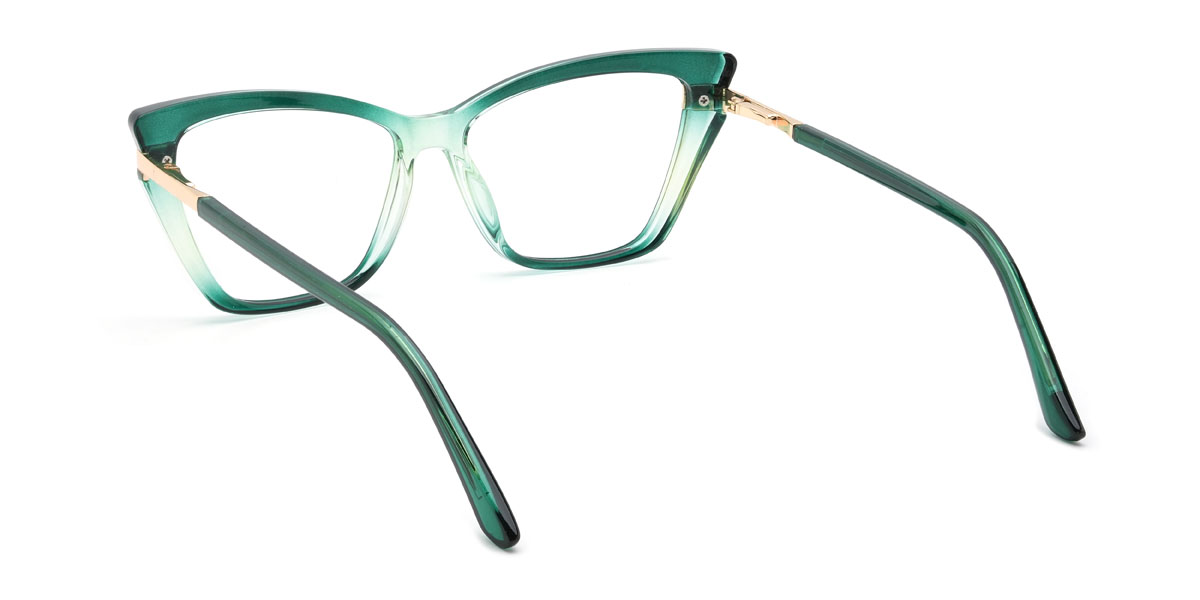 Gradient Green Lamonte Glasses - Cat Eye Glasses