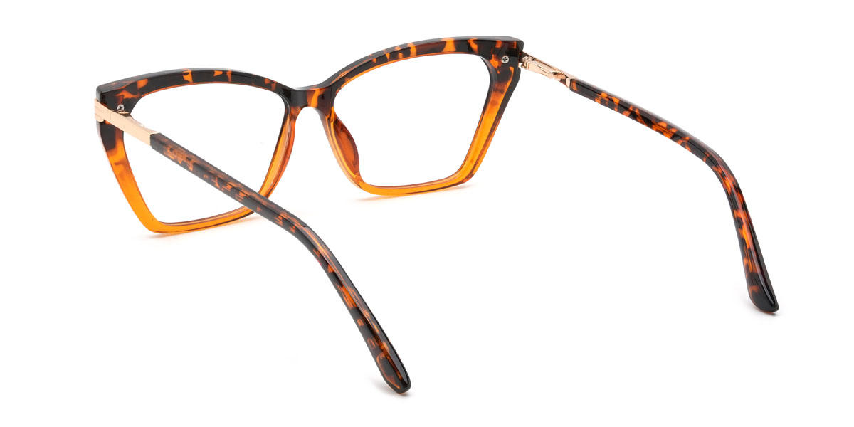 Orange Tortoiseshell Sevastian Glasses - Cat Eye Glasses