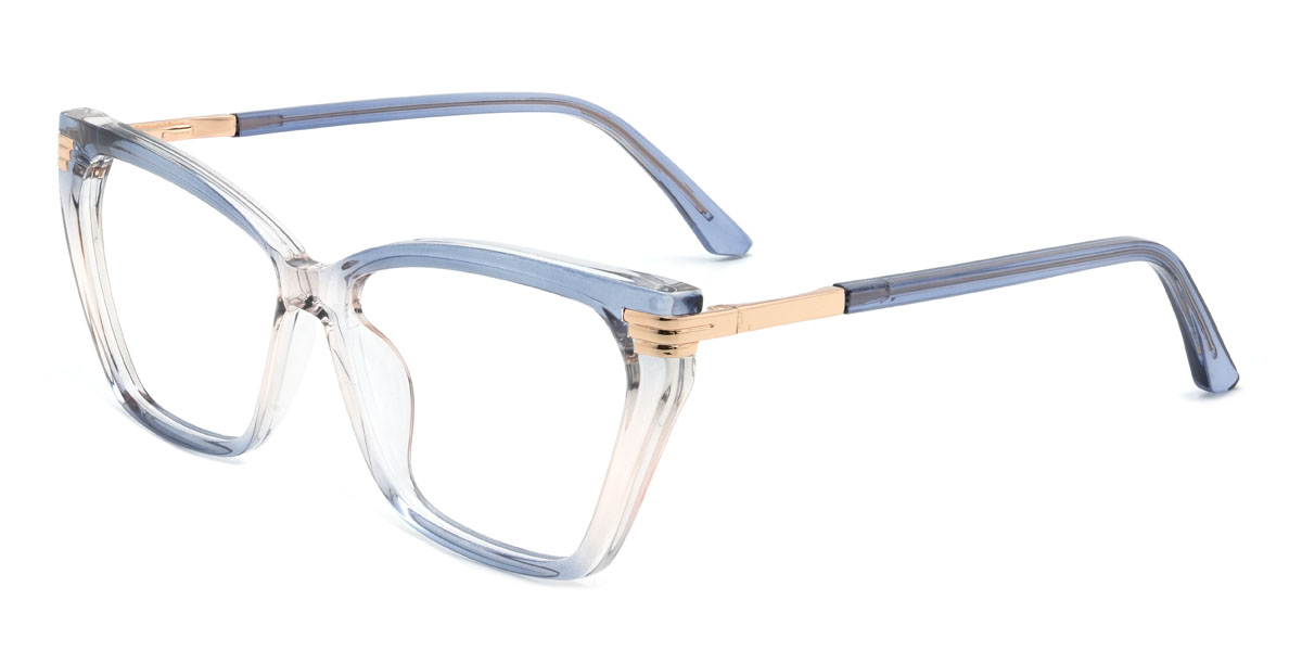 Gradient Blue Sevastian Glasses - Cat Eye Glasses