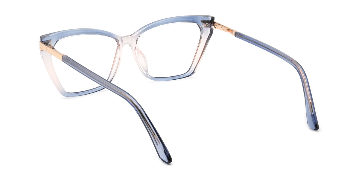 Gradient Blue Sevastian Glasses - Cat Eye Glasses