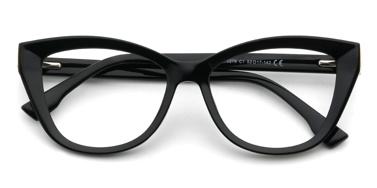 Black Venture Glasses - Cat Eye Glasses