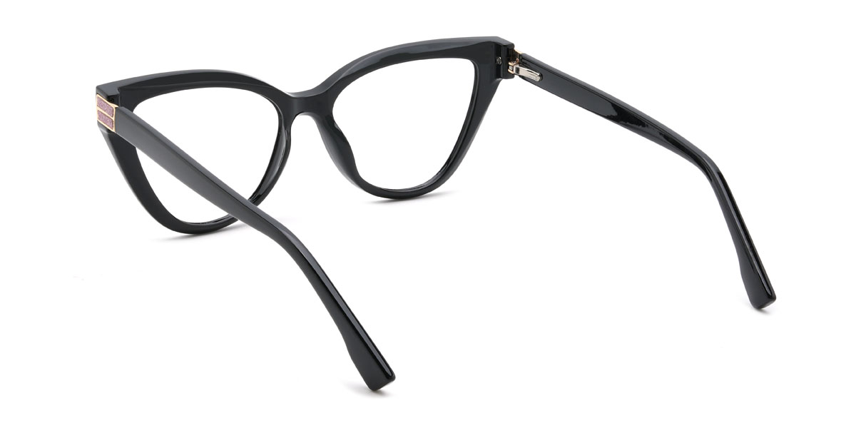 Black Britney Glasses - Cat Eye Glasses