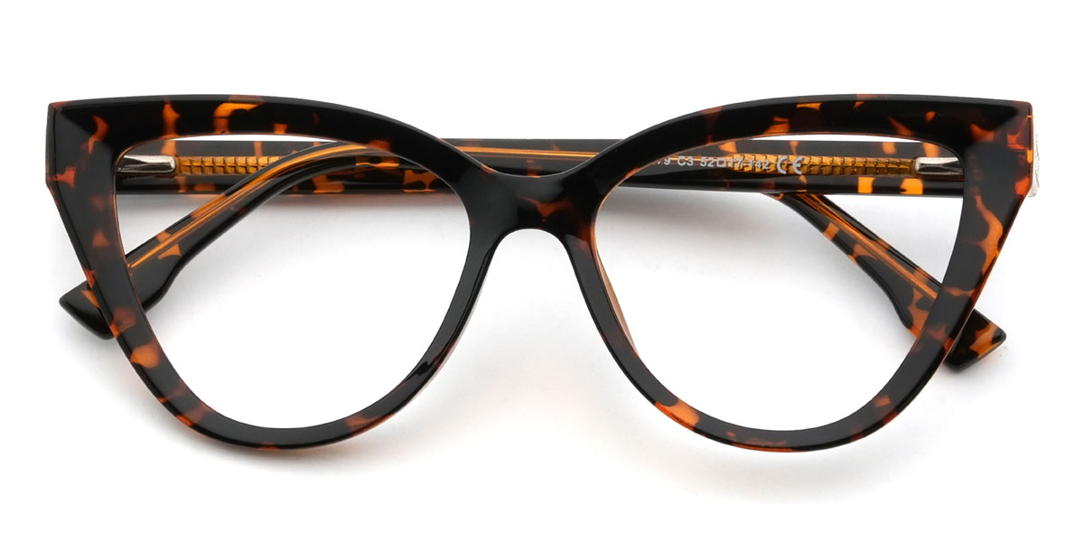 Tortoiseshell Britney Glasses - Cat Eye Glasses