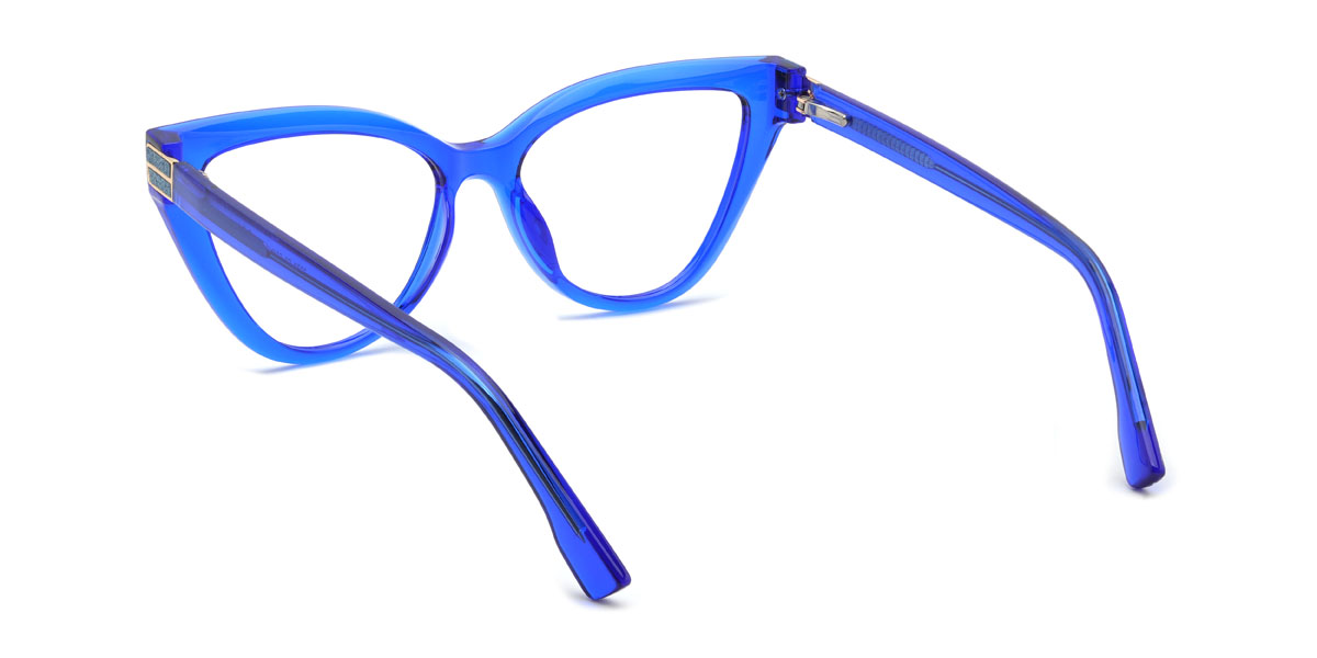 Blue Britney Glasses - Cat Eye Glasses
