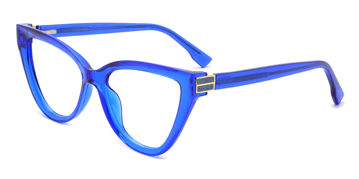 Blue Britney Glasses - Cat Eye Glasses
