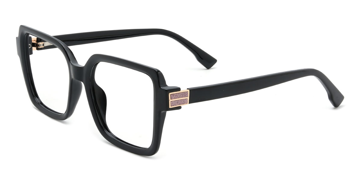Black Carrero Glasses - Rectangle Glasses