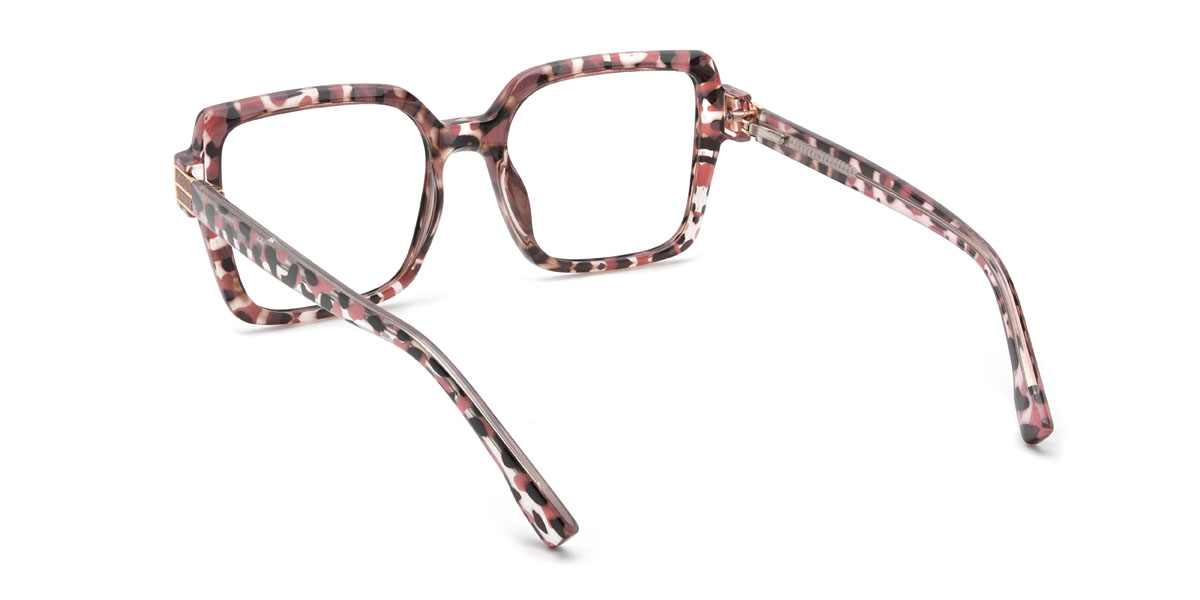 Pink Tortoiseshell Carrero Glasses - Rectangle Glasses