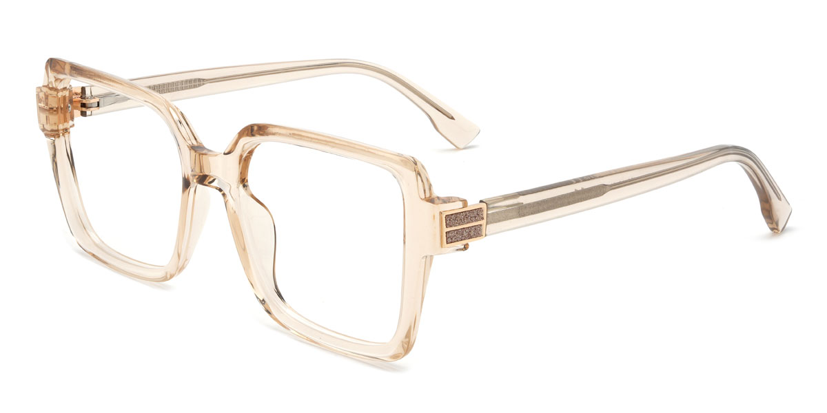 Champagne Carrero Glasses - Rectangle Glasses