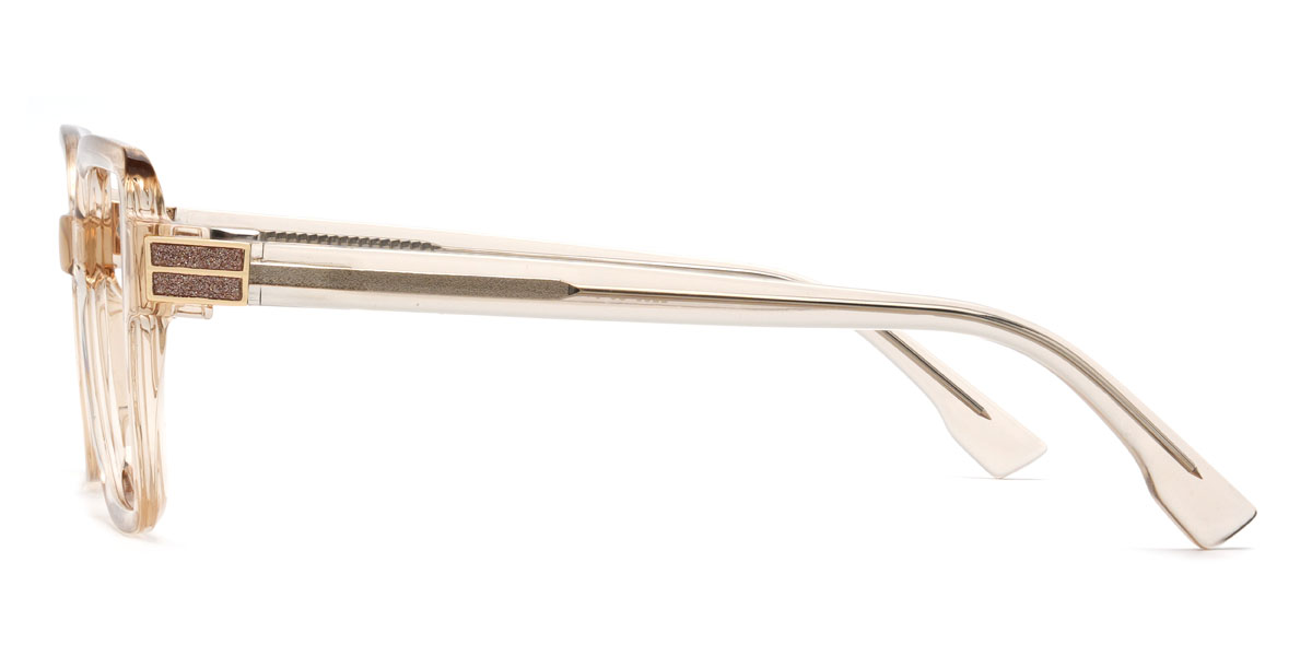 Champagne Carrero Glasses - Rectangle Glasses