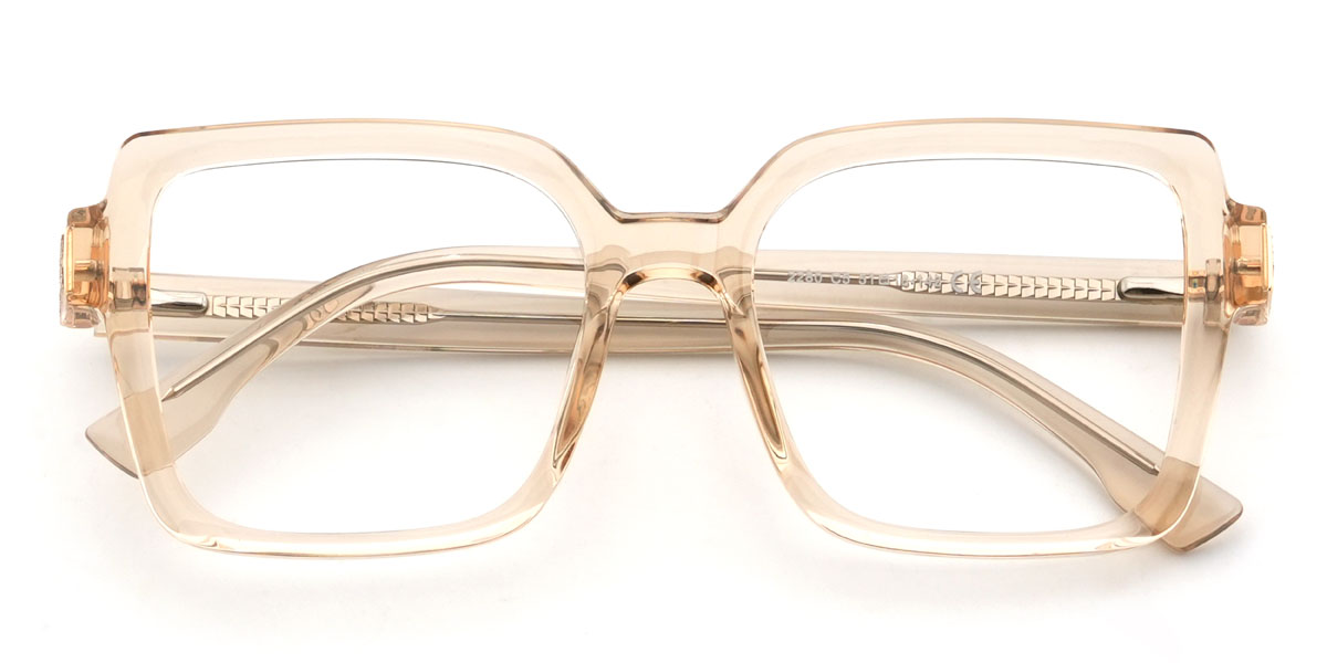 Champagne Carrero Glasses - Rectangle Glasses