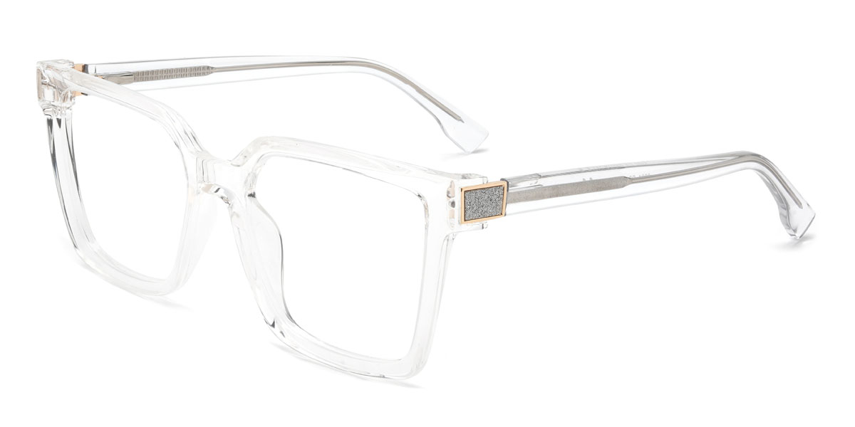 Clear Emilie Glasses - Rectangle Glasses