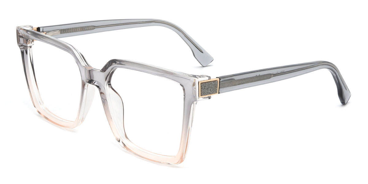 Grey Tawny Emilie Glasses - Rectangle Glasses