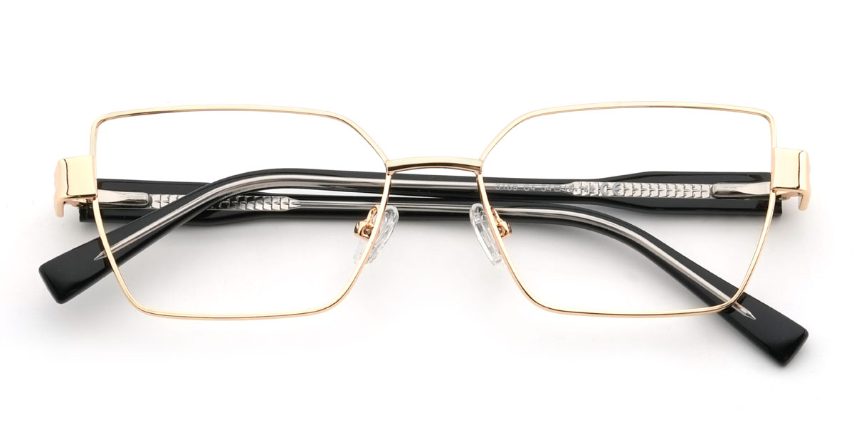 Gold Gaines Glasses - Rectangle Glasses